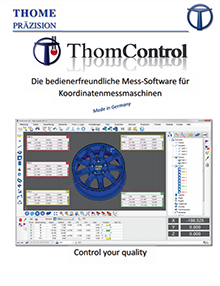 Katalog Messsoftware ThomControl für Koordinatenmessmaschinen