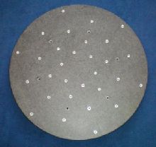 Runde Granitmessplatte mit Gewindeeinsätzen