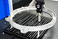 Spannsystem für Messmaschinen mit T-Nut-Platten - Eingespannter Ring